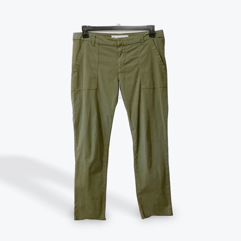Frank & Eileen Olive Utility Straight-Leg Pants